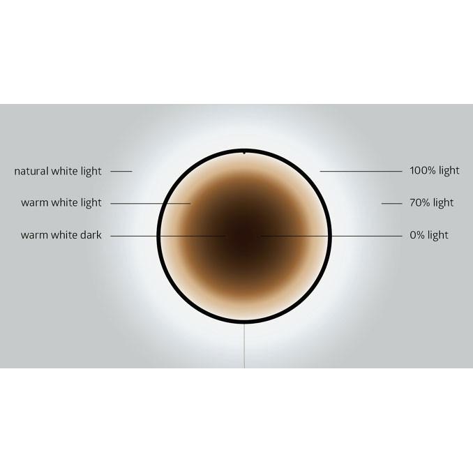Eclipse lamp - burned wood