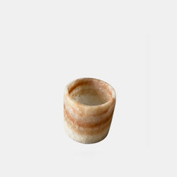 Candle holder - alabaster - mini